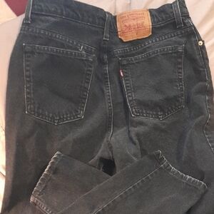 Levi's Vintage Charcoal Denim Jeans Size 14 100% Cotton